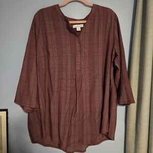 Plaid Button-Up Shirt